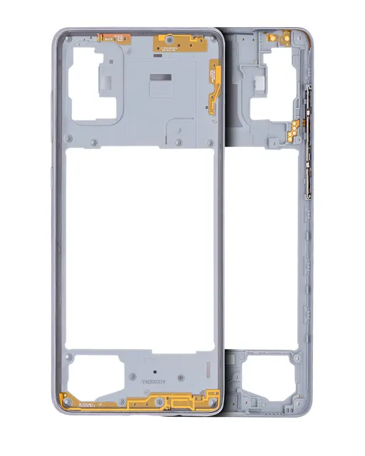 Střední rám (housing) pro Samsung Galaxy A71 (A715 / 2020) (Aftermarket Plus) (Prism Crush Silver)