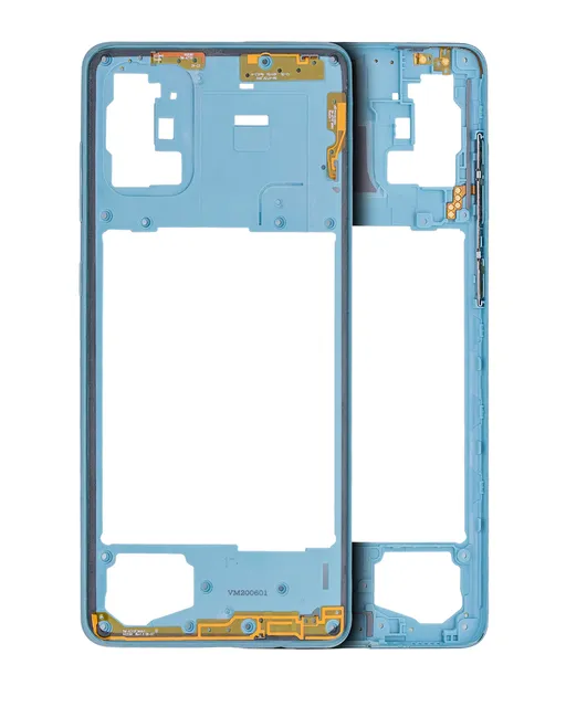 Střední rám (housing) pro Samsung Galaxy A71 (A715 / 2020) (Aftermarket Plus) (Prism Crush Blue)
