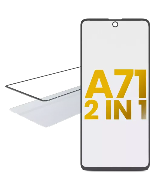 2v1 přední sklo s OCA (předinstalováno) pro Samsung Galaxy A71 (A715 / 2020)