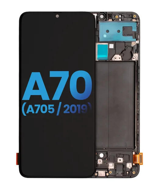 LCD displej s rámečkem pro Samsung Galaxy A70 (A705 / 2019) (Without Fingerprint Scanner) (Aftermarket: Incell) (všechny barvy)
