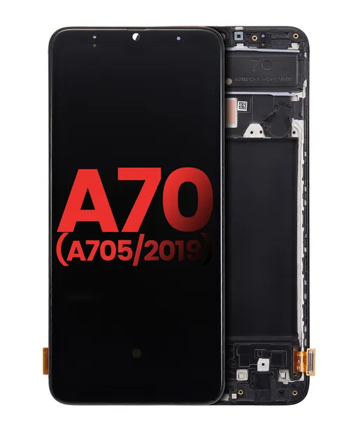 OLED displej s rámečkem pro Samsung Galaxy A70 (6.33") (A705 / 2019) (Aftermarket Plus) (všechny barvy)