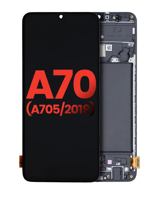 OLED displej s rámečkem pro Samsung Galaxy A70 (6.67") (A705 / 2019) (Aftermarket Plus) (všechny barvy)