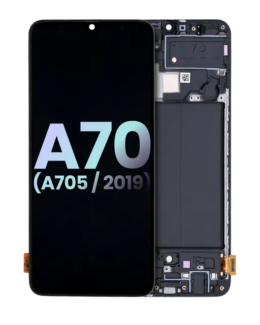 OLED displej s rámečkem pro Samsung Galaxy A70 (A705 / 2019) (Service Pack) (všechny barvy)
