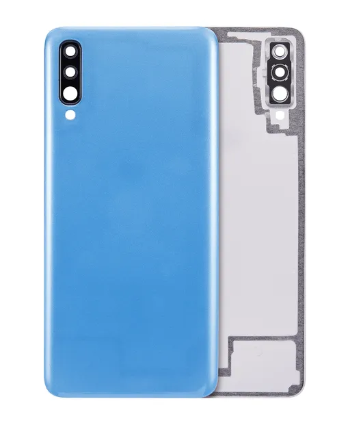 Zadní sklo pro Samsung Galaxy A70 (A705 / 2019) (Aftermarket Plus) (modrá)