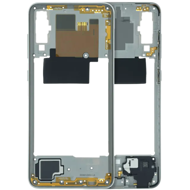 Střední rám (housing) pro Samsung Galaxy A70 (A705) (Service Pack) (bílá)