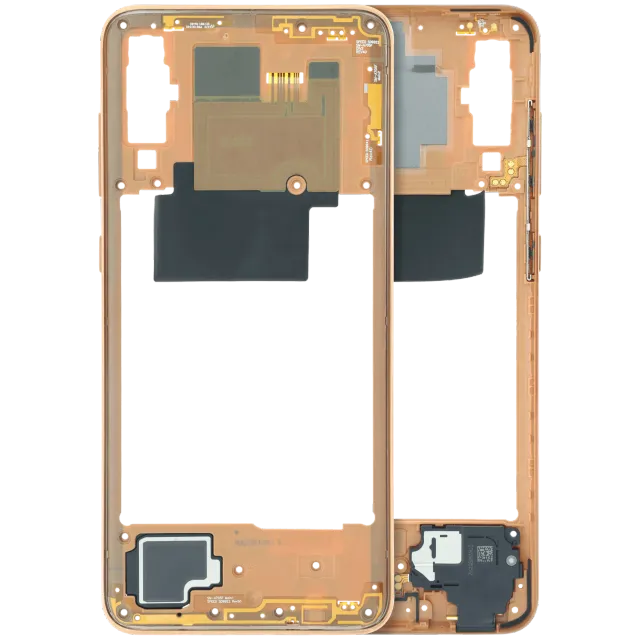 Střední rám (housing) pro Samsung Galaxy A70 (A705) (Service Pack) (oranžová)