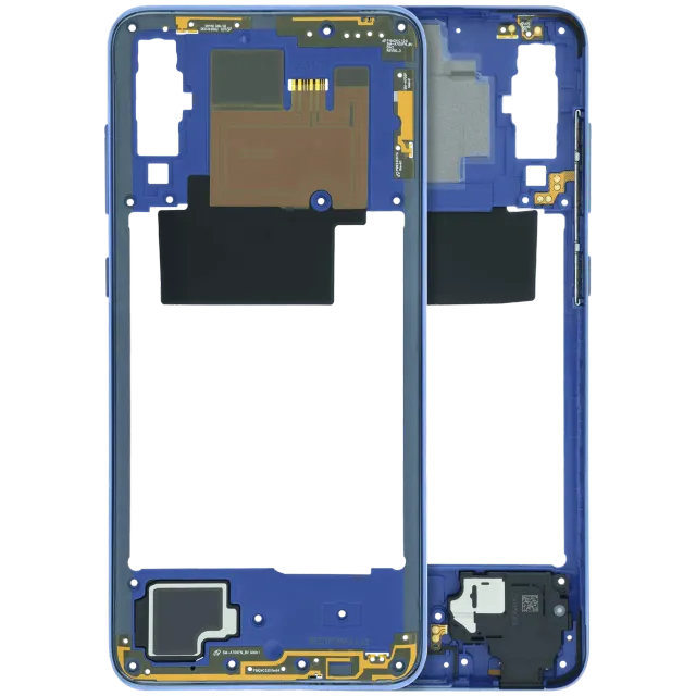 Střední rám (housing) pro Samsung Galaxy A70 (A705) (Service Pack) (modrá)