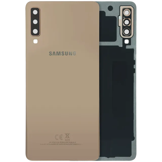Zadní kryt se sklíčkem kamery pro Samsung Galaxy A7 (A750 / 2018) (Service Pack) (zlatá)