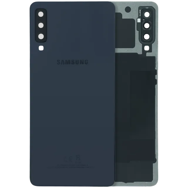 Zadní kryt se sklíčkem kamery pro Samsung Galaxy A7 (A750 / 2018) (Service Pack) (černá)