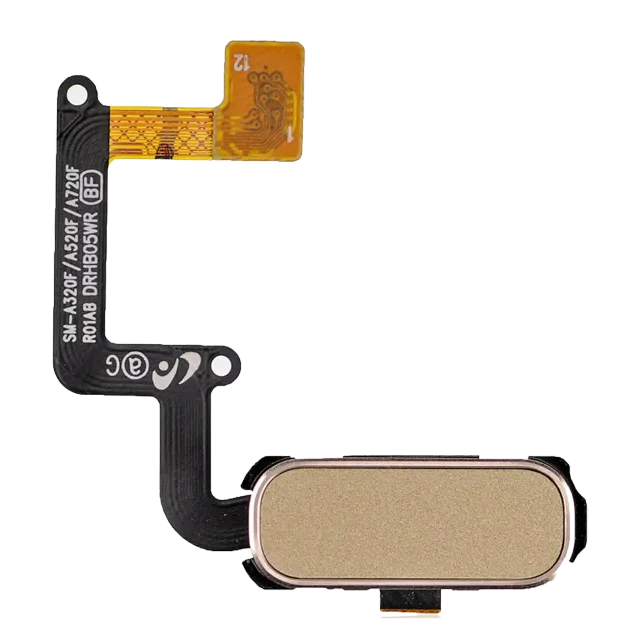 Otisků prstů čtečka s flex kabelem pro Samsung Galaxy A3 (A320 / 2017) / A5 (A520 / 2017) / A7 (A720 / 2017) (zlatá)