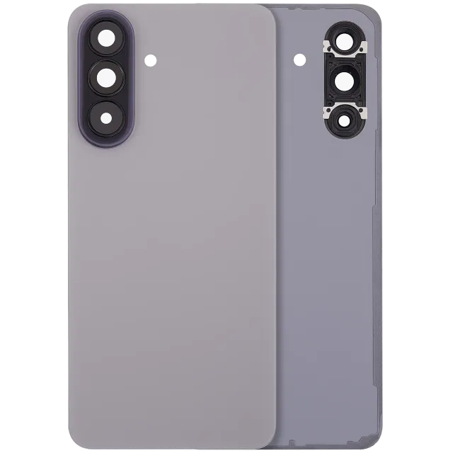 Zadní sklo se sklíčkem kamery pro Samsung Galaxy A57 5G (A576 / 2026) (bez loga) (Aftermarket Plus) (šedá)
