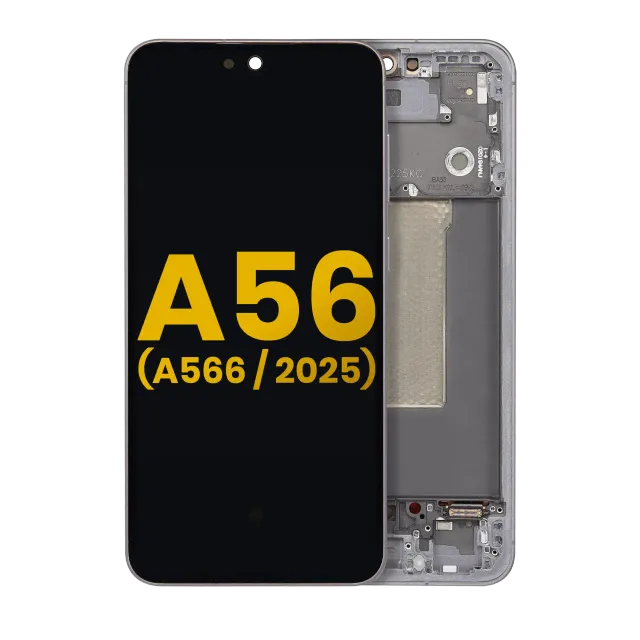 OLED displej s rámečkem pro Samsung Galaxy A56 5G (A566 / 2025) (repasovaný) (grafitová)