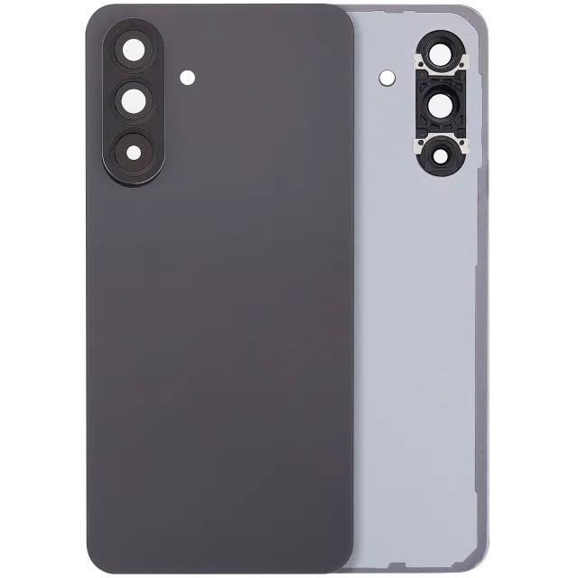 Zadní sklo se sklíčkem kamery pro Samsung Galaxy A56 5G (A566 / 2025) (bez loga) (Aftermarket Plus) (grafitová)