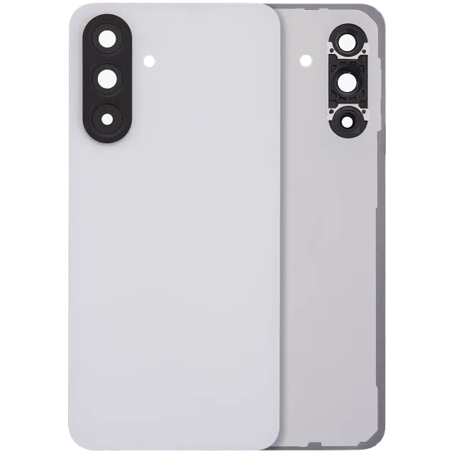 Zadní sklo se sklíčkem kamery pro Samsung Galaxy A56 5G (A566 / 2025) (bez loga) (Aftermarket Plus) (Lightgray)