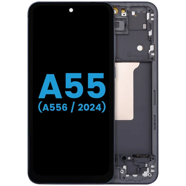 LCD displej s rámečkem pro Samsung Galaxy A55 (A556 / 2024) (Aftermarket incell) (Navy)