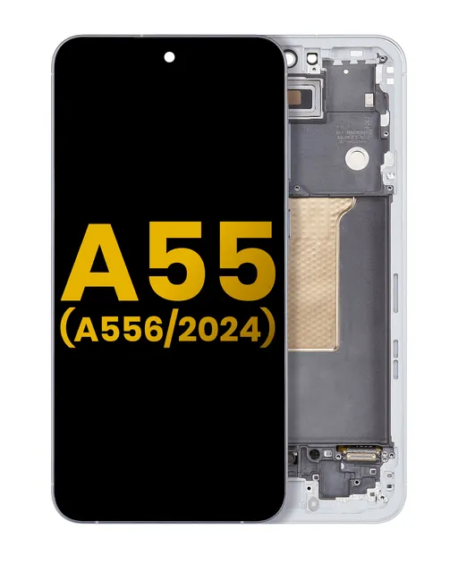 OLED displej s rámečkem pro Samsung Galaxy A55 (A556 / 2024) (repasovaný) (Iceblue)