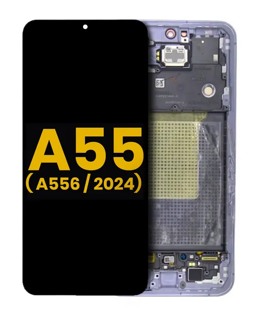 OLED displej s rámečkem pro Samsung Galaxy A55 (A556 / 2024) (repasovaný) (Lilac)