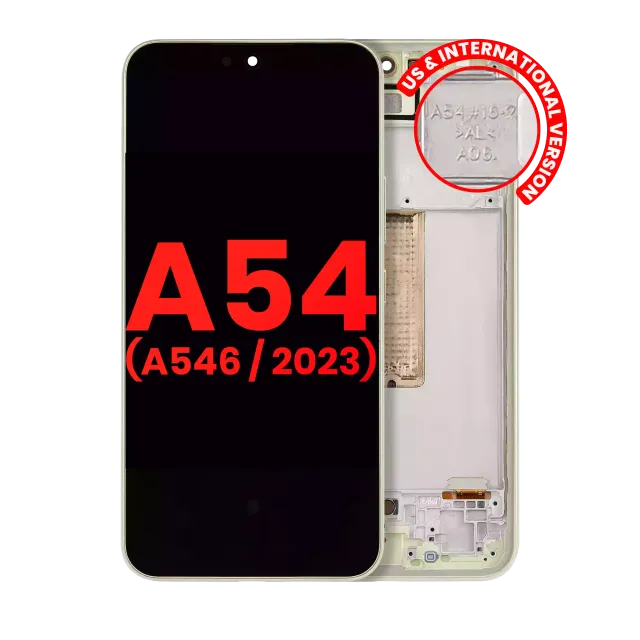 OLED displej s rámečkem pro Samsung Galaxy A54 5G (A546 / 2023) (US & International Version) (Aftermarket Plus) (Lime)