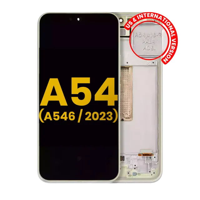 OLED displej s rámečkem pro Samsung Galaxy A54 5G (A546 / 2023) (US & International Version) (repasovaný) (Lime)