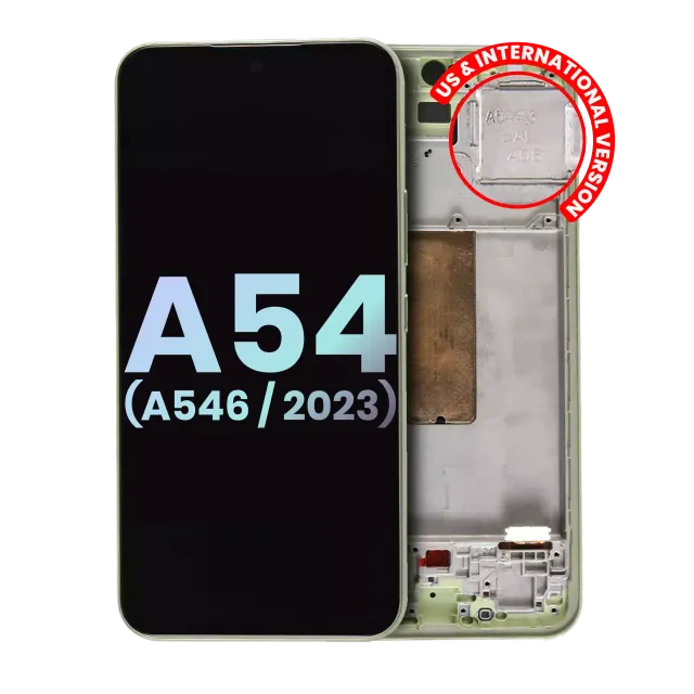 OLED displej s rámečkem pro Samsung Galaxy A54 5G (A546 / 2023) (US & International Version) (Service Pack) (Lime)