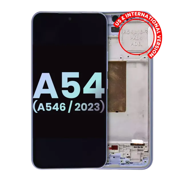 OLED displej s rámečkem pro Samsung Galaxy A54 5G (A546 / 2023) (US & International Version) (Service Pack) (Violet)