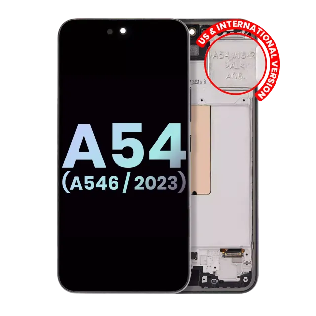 OLED displej s rámečkem pro Samsung Galaxy A54 5G (A546 / 2023) (US & International Version) (Service Pack) (grafitová)