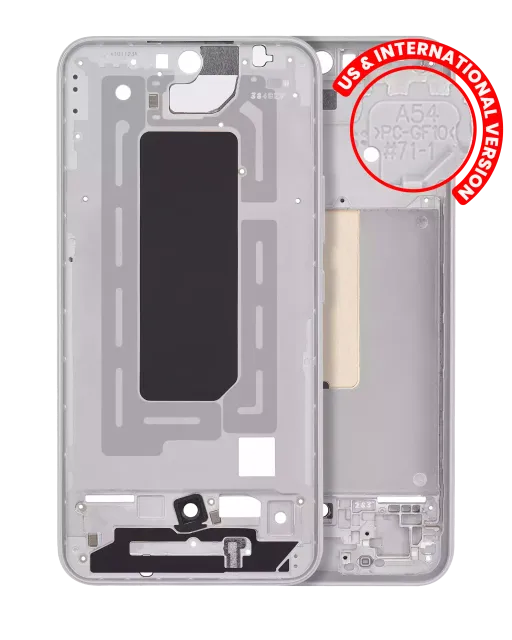 Střední rám (housing) pro Samsung Galaxy A54 5G (A546 / 2023) (US & International Version) (bílá)