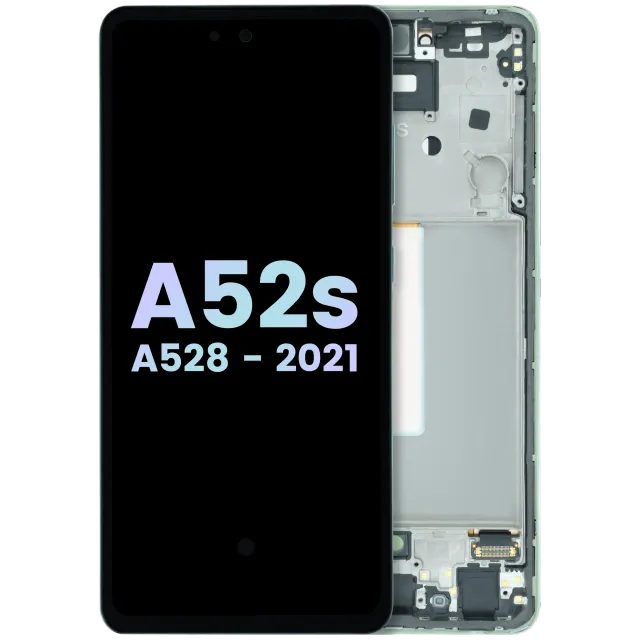 OLED displej s rámečkem pro Samsung Galaxy A52s 5G (A528 / 2021) (Service Pack) (Awesome Mint)