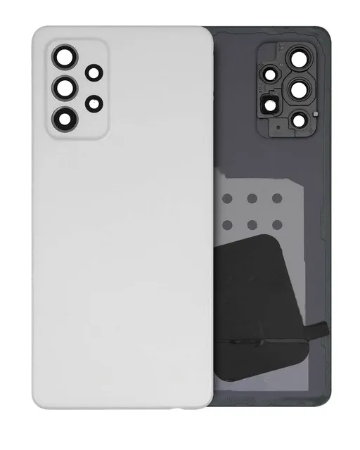 Zadní sklo se sklíčkem kamery pro Samsung Galaxy A52s (A528 / 2021) (Service Pack) (bílá)