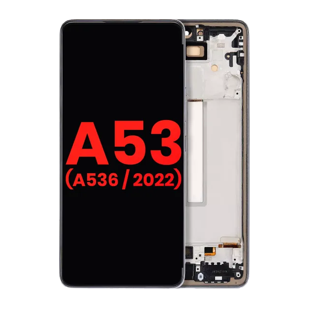 OLED displej s rámečkem pro Samsung Galaxy A53 5G (6.36") (A536 / 2022) (Aftermarket Plus) (černá)
