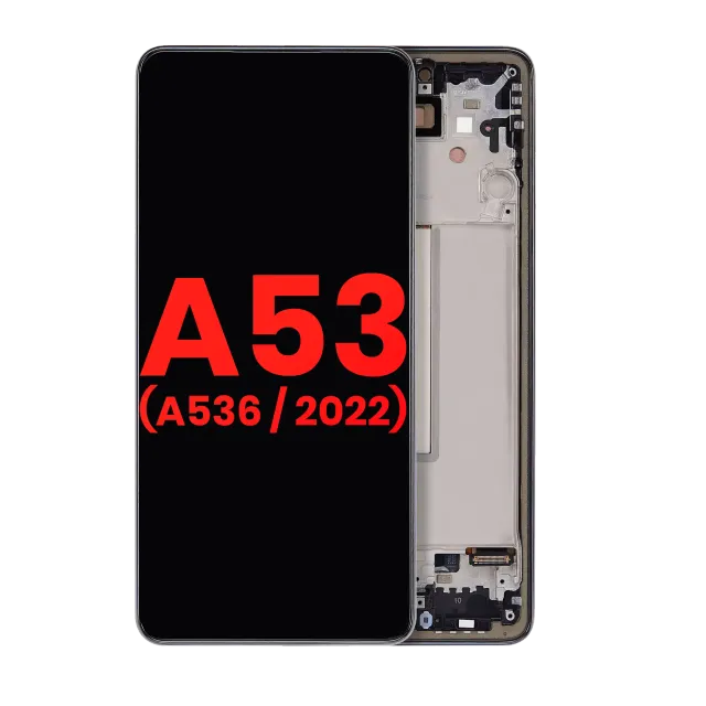 OLED displej s rámečkem pro Samsung Galaxy A53 5G (6.46") (A536 / 2022) (Aftermarket Plus) (černá)