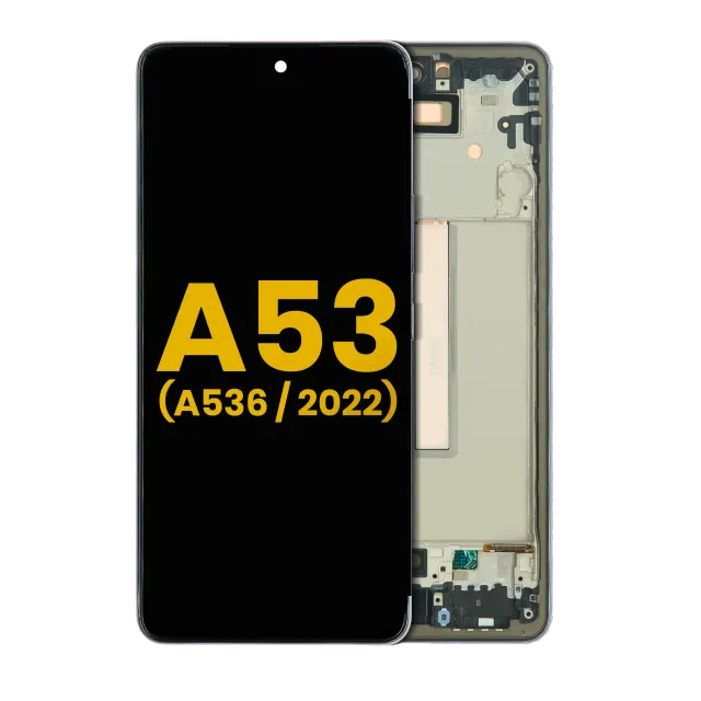 OLED displej s rámečkem pro Samsung Galaxy A53 5G (A536 / 2022) (repasovaný) (černá)