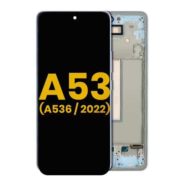 OLED displej s rámečkem pro Samsung Galaxy A53 5G (A536 / 2022) (repasovaný) (modrá)