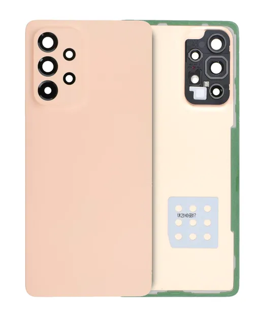 Zadní sklo se sklíčkem kamery pro Samsung Galaxy A53 5G (A536 / 2022) (Service Pack) (Peach)