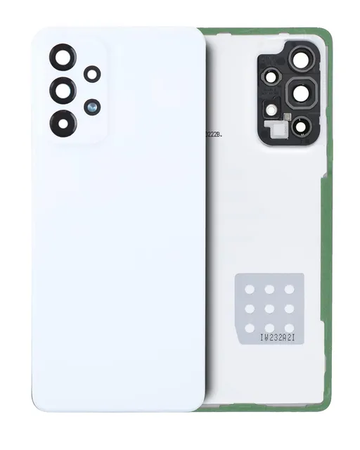 Zadní sklo se sklíčkem kamery pro Samsung Galaxy A53 5G (A536 / 2022) (Service Pack) (bílá)