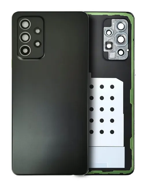 Zadní sklo pro Samsung Galaxy A52 5G (A526 / 2021) (Aftermarket Plus) (černá)
