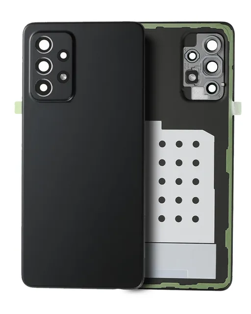 Zadní sklo se sklíčkem kamery pro Samsung Galaxy A52 5G (A526 / 2021) (Service Pack) (černá)