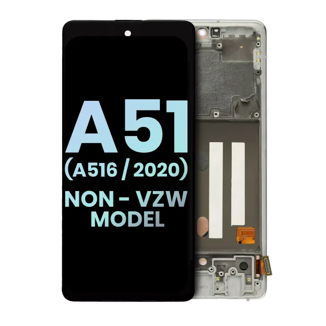 OLED displej s rámečkem pro Samsung Galaxy A51 5G (A516 / 2020) (Non-Verizon 5G UW Frame) (Service Pack) (Prism Cube White)