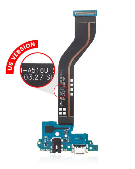 Flex kabel nabíjecího konektoru se sluchátkovým konektorem pro Samsung Galaxy A51 5G (A516 / 2020) (US verze) (Premium)