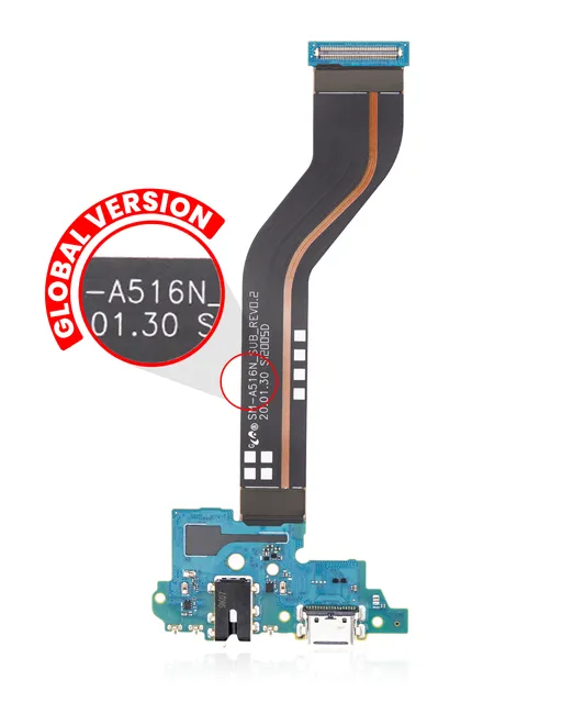 Flex nabíjecího konektoru se sluchátkovým konektorem pro Samsung Galaxy A51 5G (A516 / 2020) (Global Version) (A516N) (Premium)