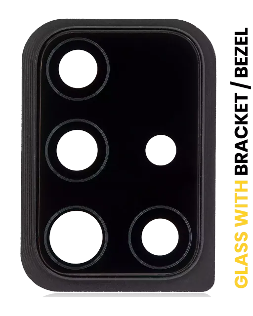 Sklíčko zadní kamery s držák / bezel pro Samsung Galaxy A51 5G (A516 / 2020)