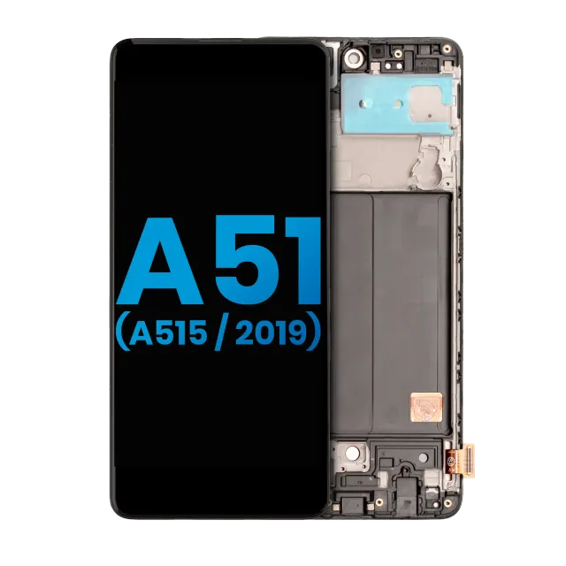 LCD displej s rámečkem pro Samsung Galaxy A51 4G (A515 / 2019) (No Fingerprint Scanner) (Aftermarket: Incell) (všechny barvy)