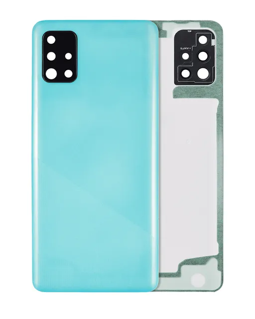 Zadní sklo se sklíčkem kamery pro Samsung Galaxy A51 4G (A515 / 2019) (Aftermarket Plus) (Prism Crush Blue)