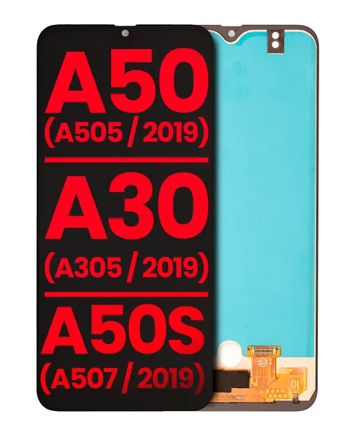 OLED displej bez rámečku (With Finger Print Sensor) pro Samsung Galaxy A50 (A505 / 2019) / A30 (A305 / 2019) / A50s (A507 / 2019) (All Models) (Aftermarket Plus) (všechny barvy)