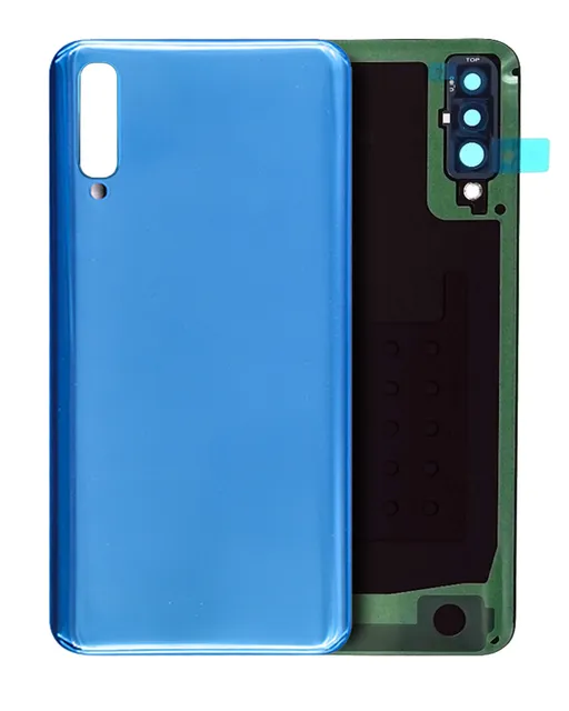 Zadní sklo s lepením pro Samsung Galaxy A50 (A505 / 2019) (modrá)