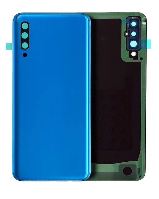 Zadní sklo se sklíčkem kamery pro Samsung Galaxy A50 (A505 / 2019) (Service Pack) (modrá)