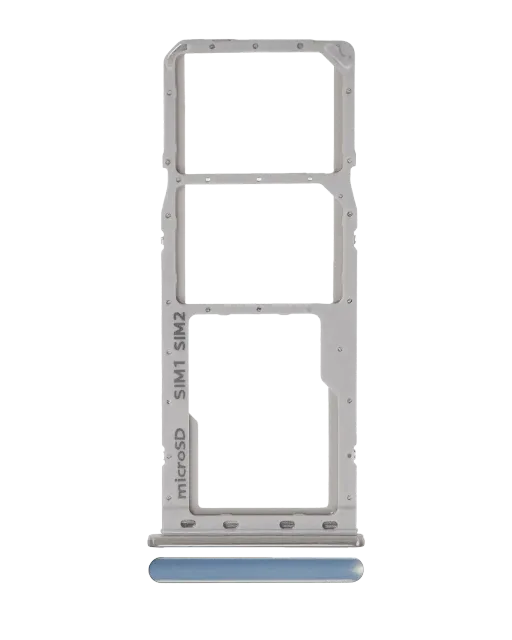 SIM šuplík (dvě SIM) pro Samsung Galaxy A20 (A205 / 2019) / A30 (A305 / 2019) / A50 (A505 / 2019) (stříbrná)