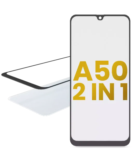 2v1 přední sklo s OCA (předinstalováno) pro Samsung Galaxy A50 (A505 / 2019)