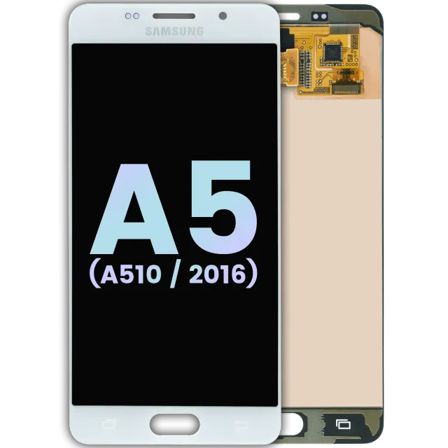 LCD displej bez rámečku pro Samsung Galaxy A5 (A510 / 2016) (Service Pack) (bílá)
