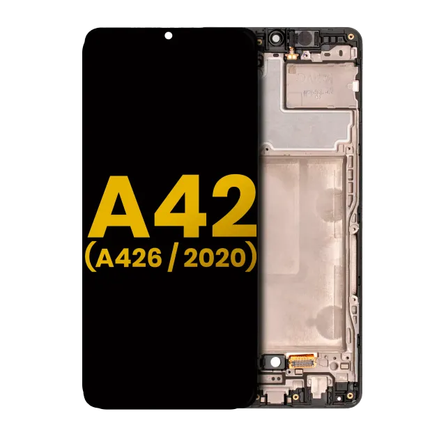 OLED displej s rámečkem pro Samsung Galaxy A42 5G (A426 / 2020) (repasovaný) (Prism Dot Black)